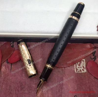 Clone Montblanc Boheme Fountain Pen Black & Gold Clip